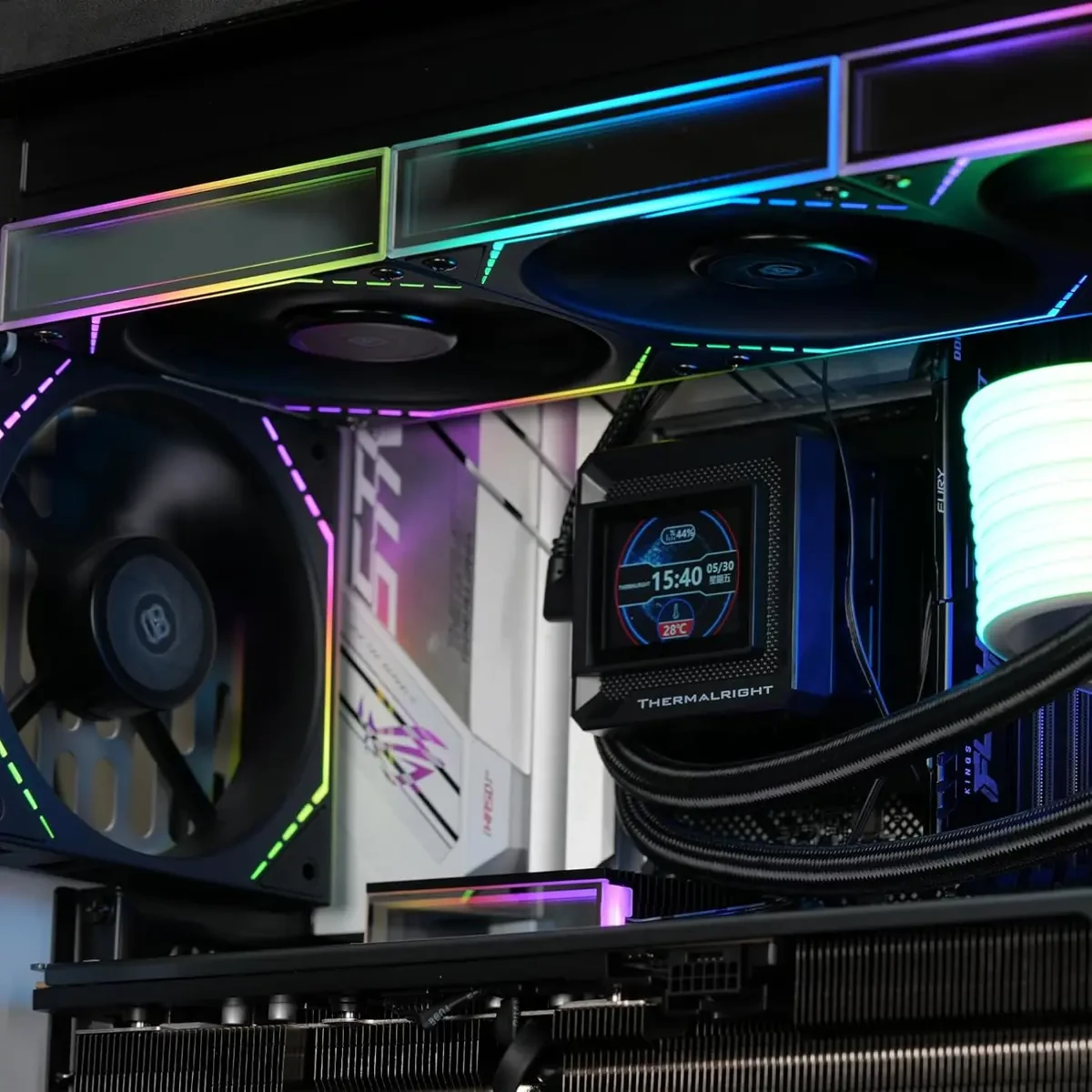 Thermalright TL-M12Q X3 120mm PC Case Cooling Fans, Daisy-Chain, 2000RPM, High Airflow, ARGB, Dual Infinity Mirrors Lighting for Gaming Build (3-Pack) - Image 6