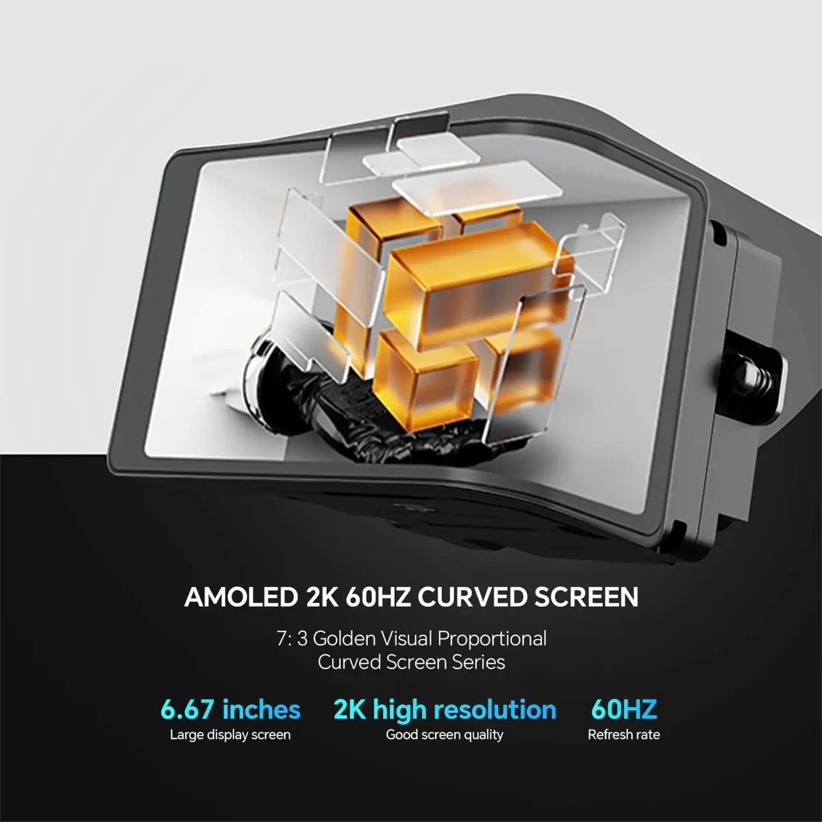 Thermalright Wonder Vision 360 UB ARGB Black CPU AIO Liquid Cooler - Rotatable 6.67'' Curved Screen 3D Effect, 2K Resolution, 2150RPM TL-UB36 Fans, for AM4/AM5 & Intel 1700/1851 - Image 2