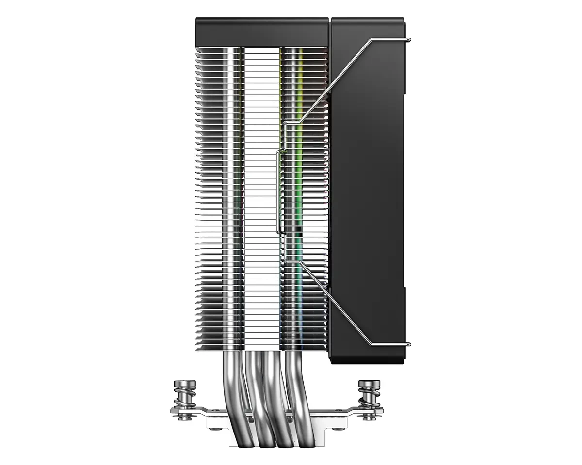 ID-Cooling SE-214-XT V2 ARGB CPU Air Cooler, 4 Heat Pipes, Single Tower, 100% RAM Compatibility, ARGB Lighting, Black - Image 3