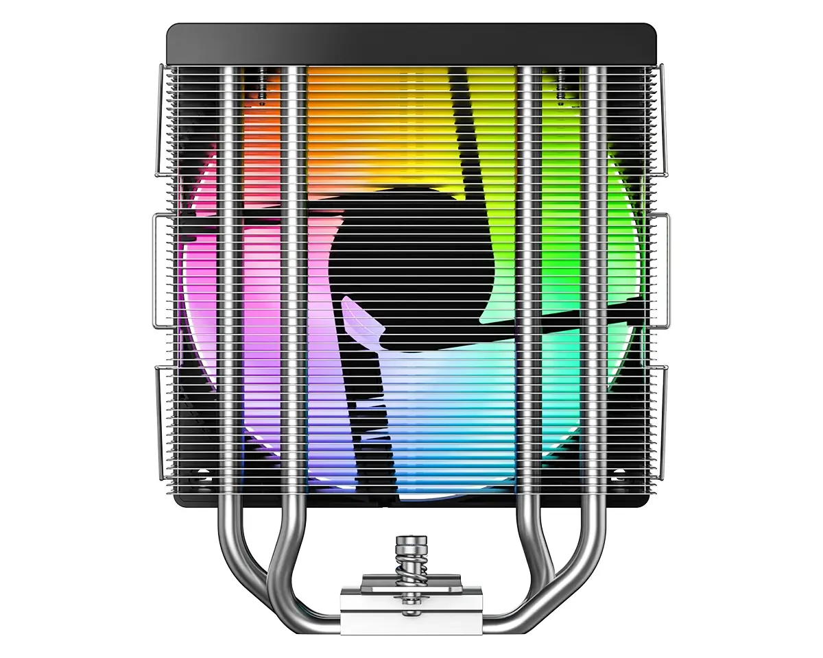 ID-Cooling SE-214-XT V2 ARGB CPU Air Cooler, 4 Heat Pipes, Single Tower, 100% RAM Compatibility, ARGB Lighting, Black - Image 4