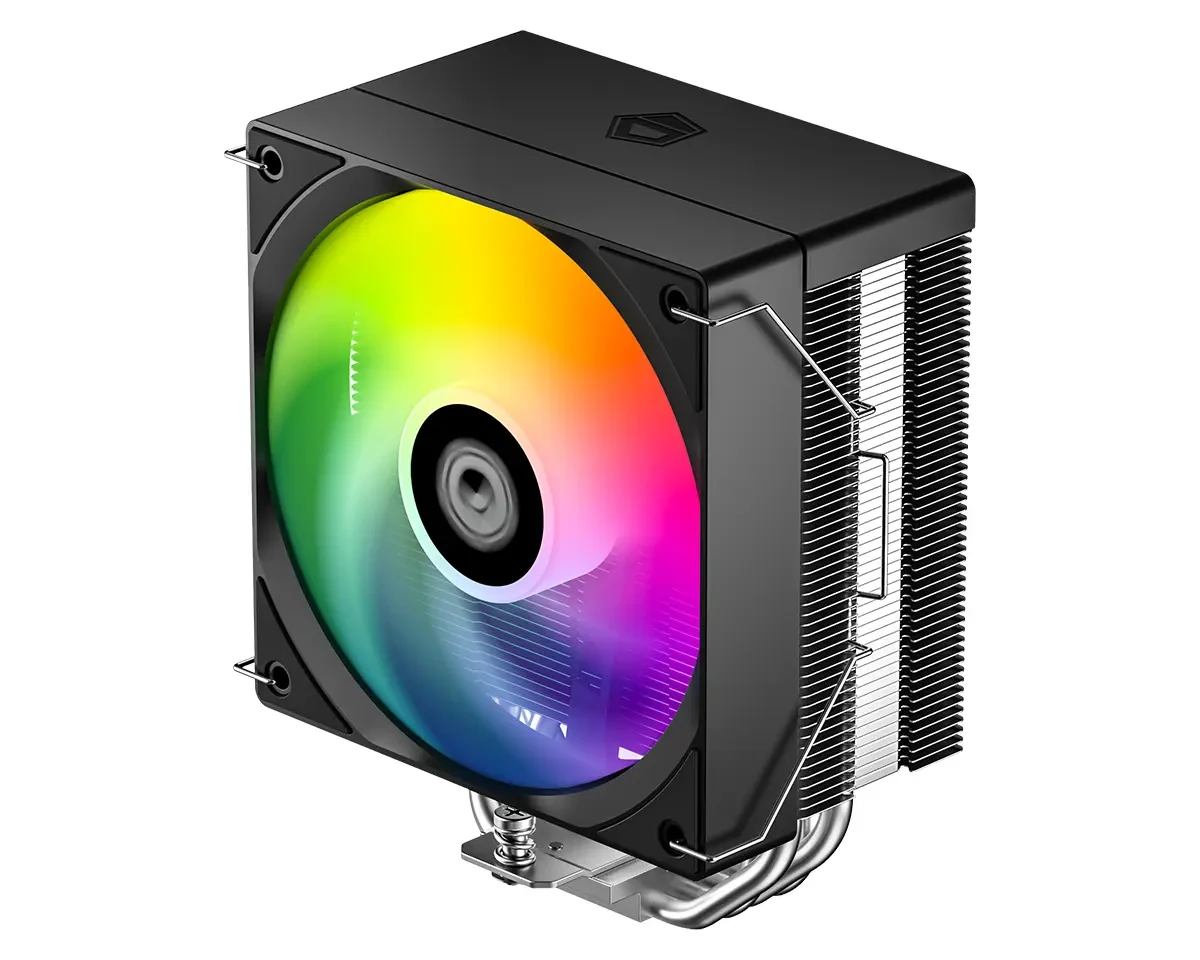 ID-Cooling SE-214-XT V2 ARGB CPU Air Cooler, 4 Heat Pipes, Single Tower, 100% RAM Compatibility, ARGB Lighting, Black - Image 6