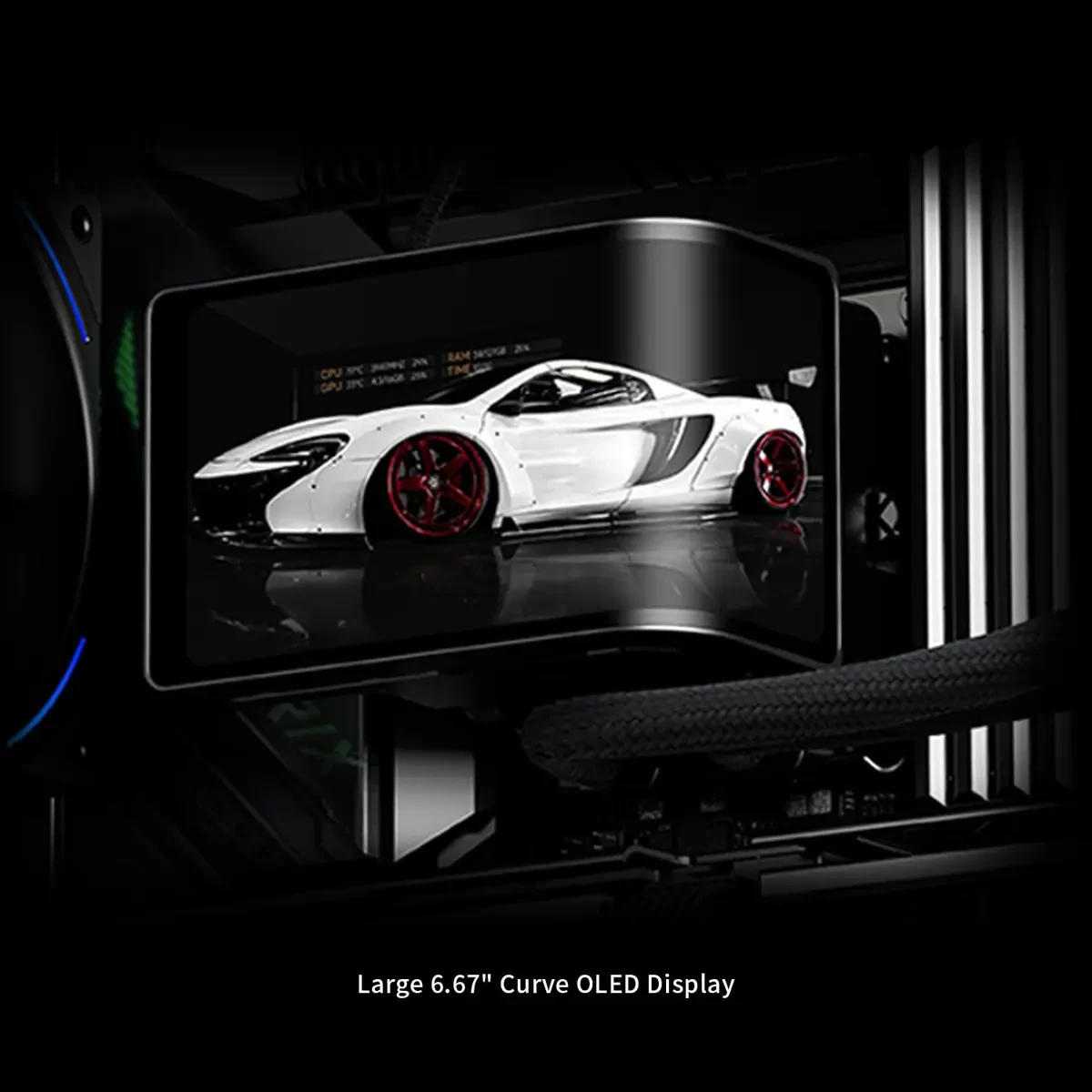 Thermalright Wonder Vision 360 Turbo ARGB Black CPU Liquid Cooler, 6.67" 3D Curved Screen with 2400x1080 Resolutions, Magnetic Panel Screen, 360MM AIO - Image 4