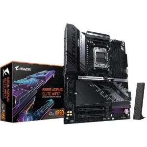 Gigabyte B850 Aorus Elite Wifi7 AMD AM5 LGA 1718 Motherboard, ATX, DDR5, 3X M.2, PCIe 5.0, USB-C, WIFI7, 2.5GbE LAN, EZ-Latch