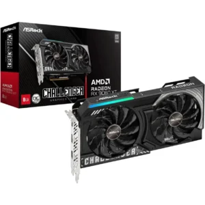 ASRock AMD Radeon RX 9060 XT Challenger 8GB OC GDDR6 PCI Express 5.0 x16 Graphics Card