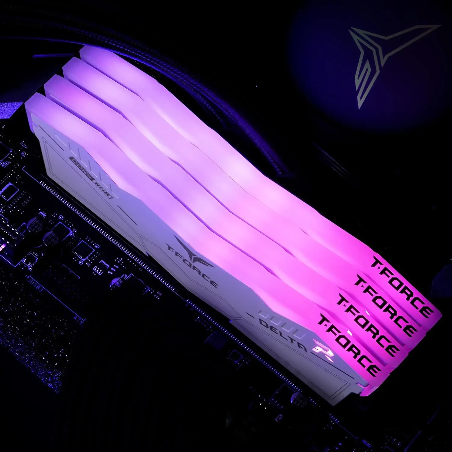 TeamGroup T-Force Delta RGB 32GB (2x16GB) 6400MHz (6400MT/s) CL40 White DDR5 Desktop Gaming Memory, Metal Heatsink, ARGB Sync, ECC, XMP 3.0/EXPO, Compatible With Intel/AMD CPU, High Performance Low Latency RAM - Image 7