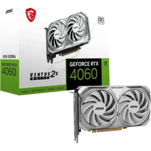 MSI GeForce RTX 4060 Ventus 2X White 8GB OC Graphics Card