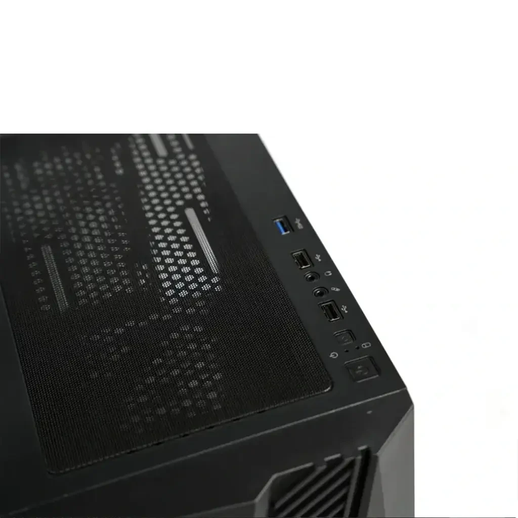 GFury Fire GF-120 RGB Mid-Tower ATX Gaming Case - Black - Image 4