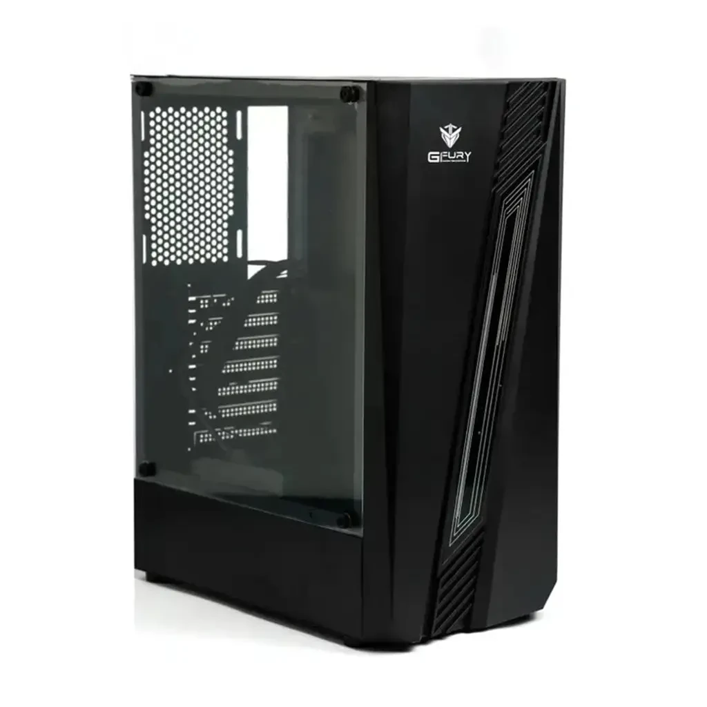 GFury Fire GF-120 RGB Mid-Tower ATX Gaming Case - Black