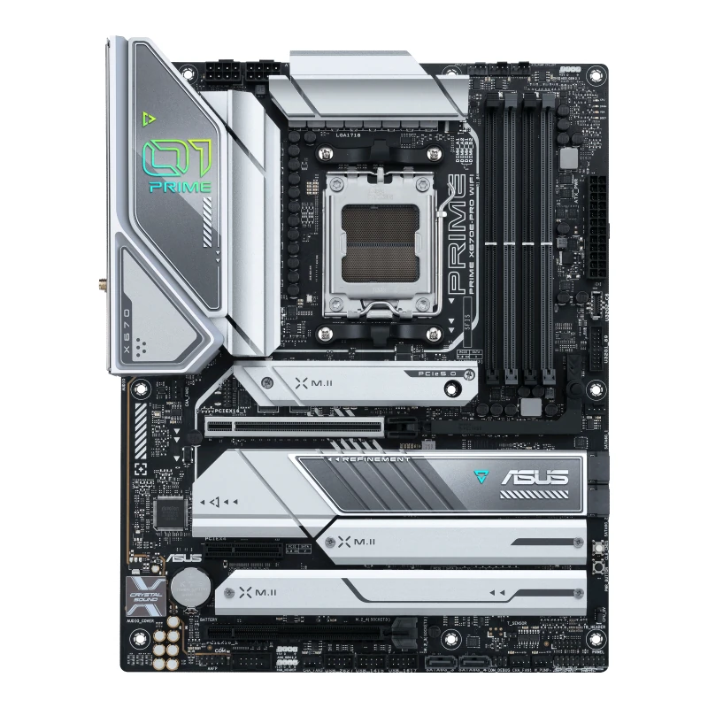 Asus Prime X670E-Pro Wifi-CSM DDR5 AMD AM5 ATX Motherboard - Image 2