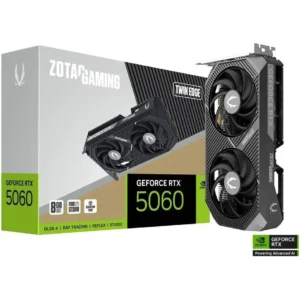 Zotac Gaming GeForce RTX 5060 Twin Edge DLSS 4 8GB GDDR7 128-bit 28 Gbps PCIE 5.0 Gaming Graphics Card, SFF-Ready Compact Card