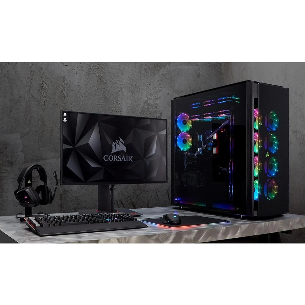 Corsair Obsidian Series 1000D Super-Tower Case, Smoked Tempered Glass, Aluminum Trim, Integrated Commander PRO Fan and Lighting Controller - Image 8