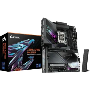Gigabyte Z890 Aorus Master Intel Core Ultra (Series 2) LGA 1851 Motherboard, ATX, DDR5, 5X M.2, PCIe 5.0, Thunderbolt 4, WIFI7, 10GbE LAN, EZ-Latch