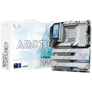 Maxsun iCraft Z890 Arctic Intel Core Ultra (Series 2) LGA 1851 Motherboard, ATX, DDR5, 4x M.2, PCIe 5.0, WiFi 7, 5Gb Ethernet