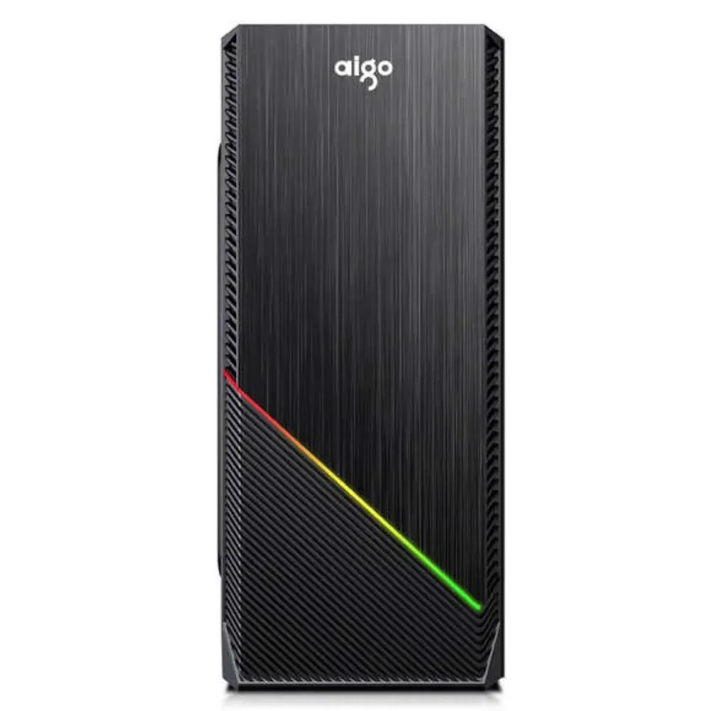 DarkFlash Rainbow-1 Black RGB ATX Gaming PC Case - Image 2