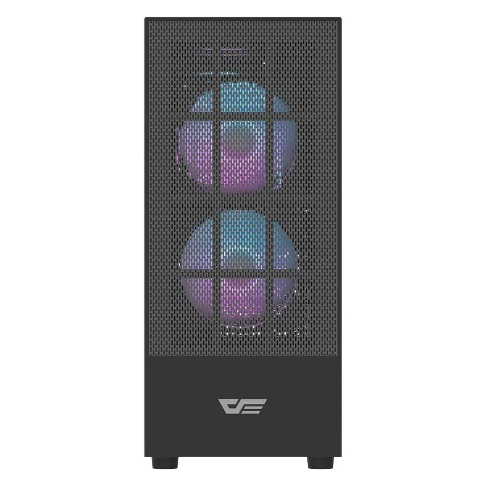 DarkFlash A290 ARGB Mid-Tower ATX Gaming Case - Black - Image 2