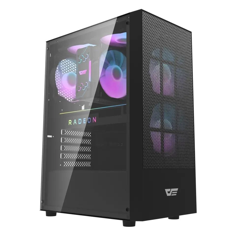 DarkFlash A290 ARGB Mid-Tower ATX Gaming Case - Black