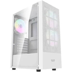 DarkFlash A290 ARGB Mid-Tower ATX Gaming Case - White