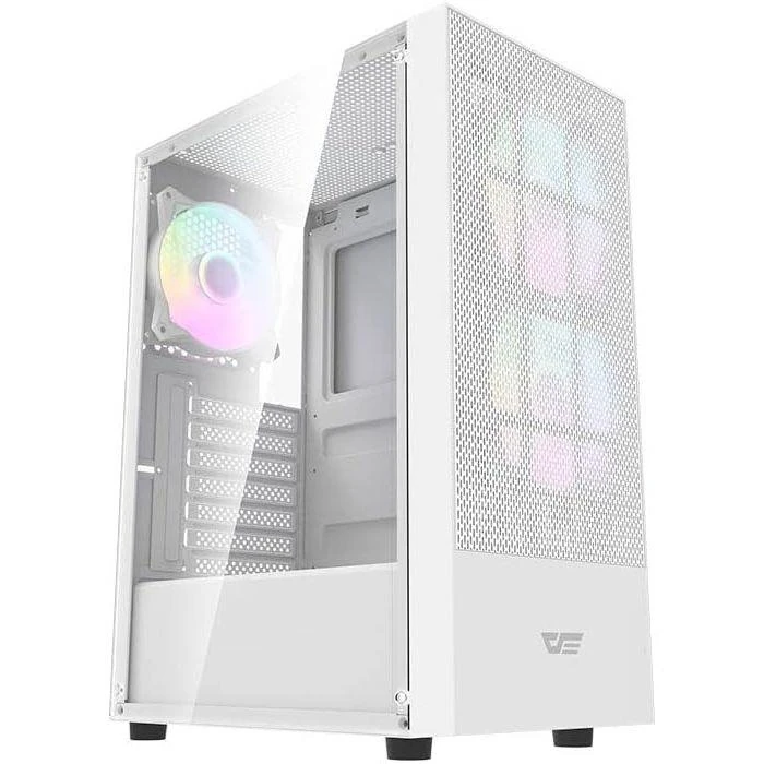 DarkFlash A290 ARGB Mid-Tower ATX Gaming Case - White