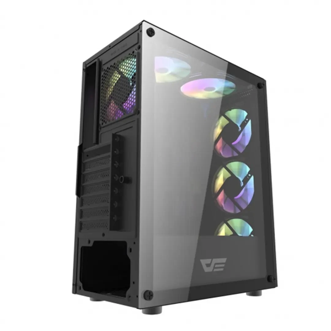 DarkFlash DK151 RGB Mid-Tower ATX Case - Black - Image 3