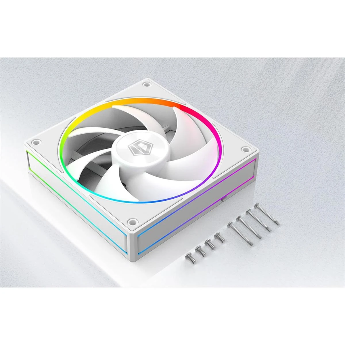 ID-Cooling AF-127-ARGB-W Trio 120mm Case Fan - 3 Pack - White - Image 4