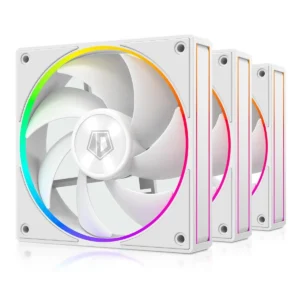 ID-Cooling AF-127-ARGB-W Trio 120mm Case Fan - 3 Pack - White