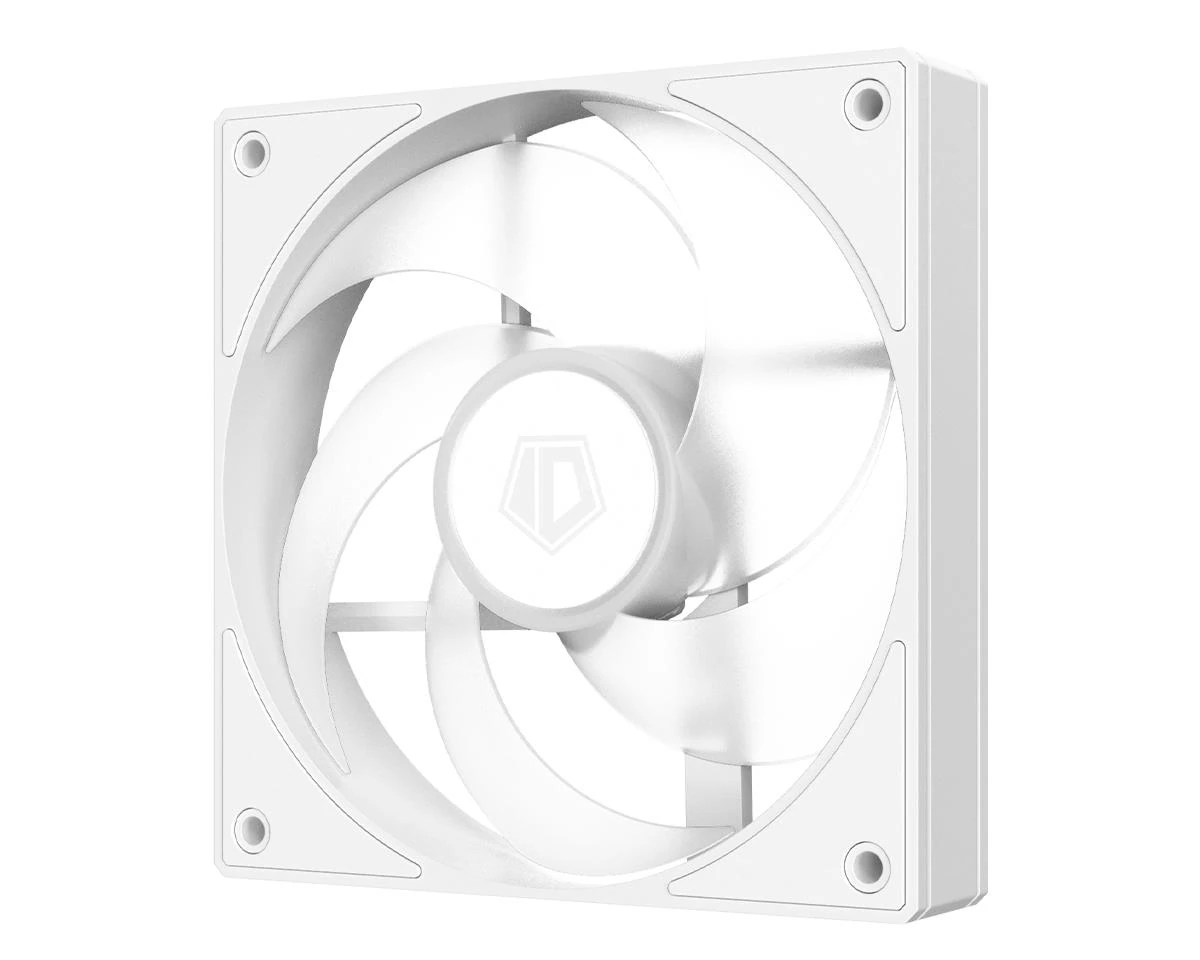 ID-Cooling AS-120-ARGB-W Single 120mm Case Fan, 58CFM, 1.94mmH2O, 27.2dB(A)Max, Female/Male Connector - White - Image 3