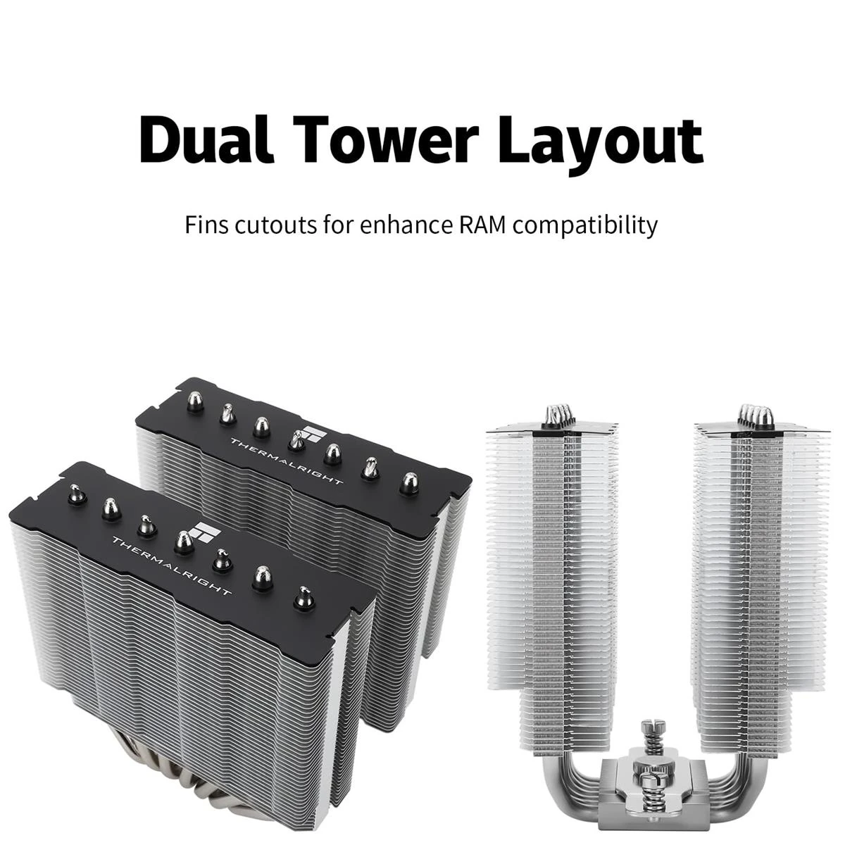 Thermalright Phantom Spirit 120 SE ARGB CPU Air Cooler, 7 Heat Pipes CPU Cooler, Dual 120mm TL-C12B-S V2 PWM Fan, AGHP 4.0 Technilogy, S-FDB Bearing, for AMD AM4 AM5/Intel 1700/1150/1151/1200, PC Cooler - Image 3