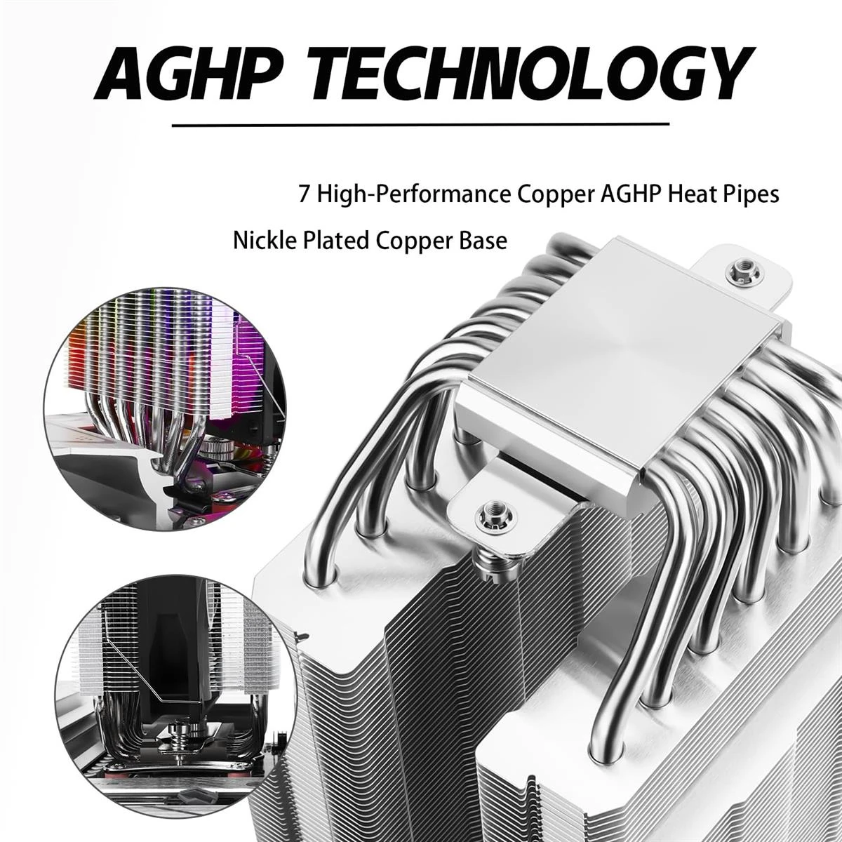 Thermalright Phantom Spirit 120 SE ARGB CPU Air Cooler, 7 Heat Pipes CPU Cooler, Dual 120mm TL-C12B-S V2 PWM Fan, AGHP 4.0 Technilogy, S-FDB Bearing, for AMD AM4 AM5/Intel 1700/1150/1151/1200, PC Cooler - Image 6