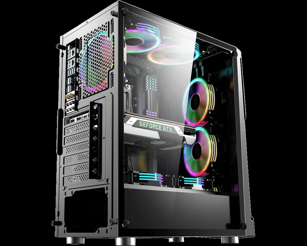 MSI MAG Laevatain 100L RGB Mid-Tower ATX Gaming Case - Black - Image 4