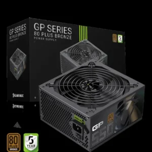 GameMax GP 550B 550W 80 Plus Bronze Power Supply, Ultra-Stable Power Supply, Smart Fan, Premium Heat Dissipation - Black