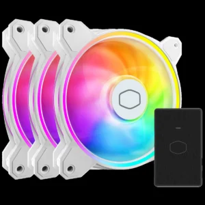 Cooler Master MasterFan MF120 Halo² White 3in1 ARGB 120mm Case Fan