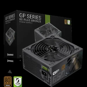 GameMax GP 650B 650W 80 Plus Bronze Power Supply, Ultra-Stable Power Supply, Smart Fan, Premium Heat Dissipation - Black