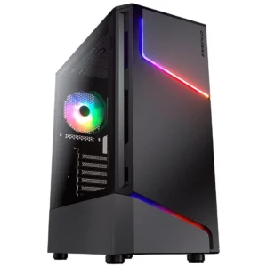 Cougar MX360 RGB Dual Blades of Lightning ARGB Mid Tower Gaming Case, Support up to 360mm Radiator, 315mm Graphic Card, 170mm CPU Cooler