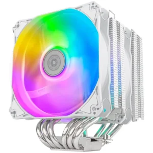 SilverStone Hydrogon D120 ARGB Dual Tower CPU Air Cooler - White