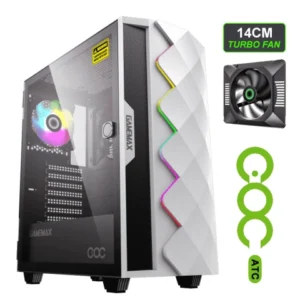 GameMax White Diamond COC ARGB Mid-Tower ATX Case