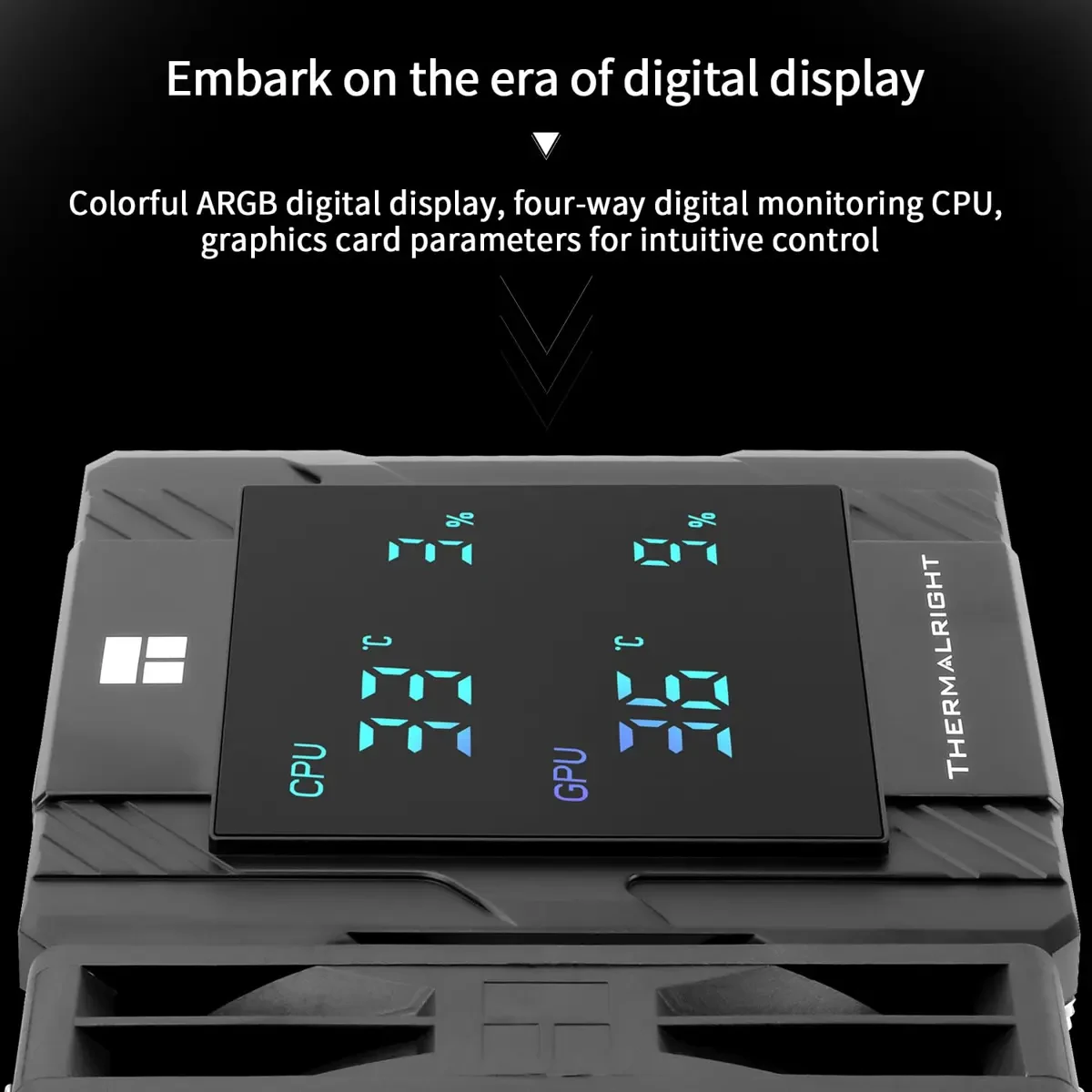 Thermalright Peerless Assassin 120 Digital ARGB Black CPU Air Cooler, Digital Screen Top Cover, 6 Heatpipes Computer CPU Cooler - Image 4