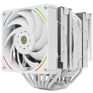 Thermalright Royal Pretor 130 Ultra White CPU Air Cooler, Computer Double Towers Radiator, 6 Heat Pipes CPU Cooler, Dual PWM Fans, High Performance PC Cooling