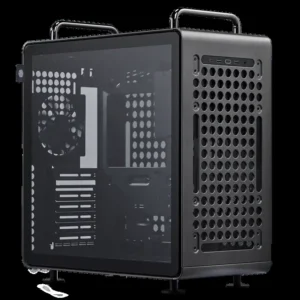 Cooler Master Qube 540 Compact ATX Cube Design Case - Modular Internal Layout, 360mm Radiator Support, USB 3.2 Gen 2x2 Type-C Port (Stardust Iron)