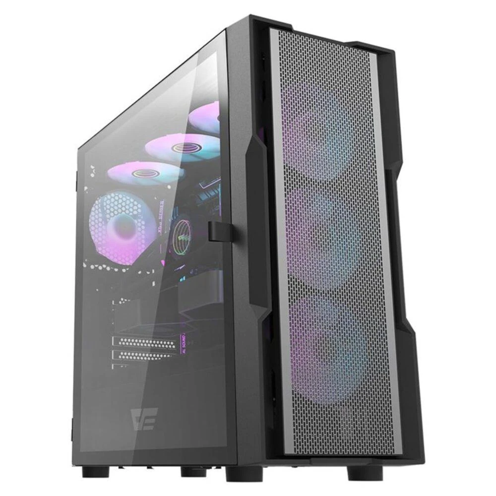 DarkFlash DK431 RGB Mid-Tower ATX Case - Black