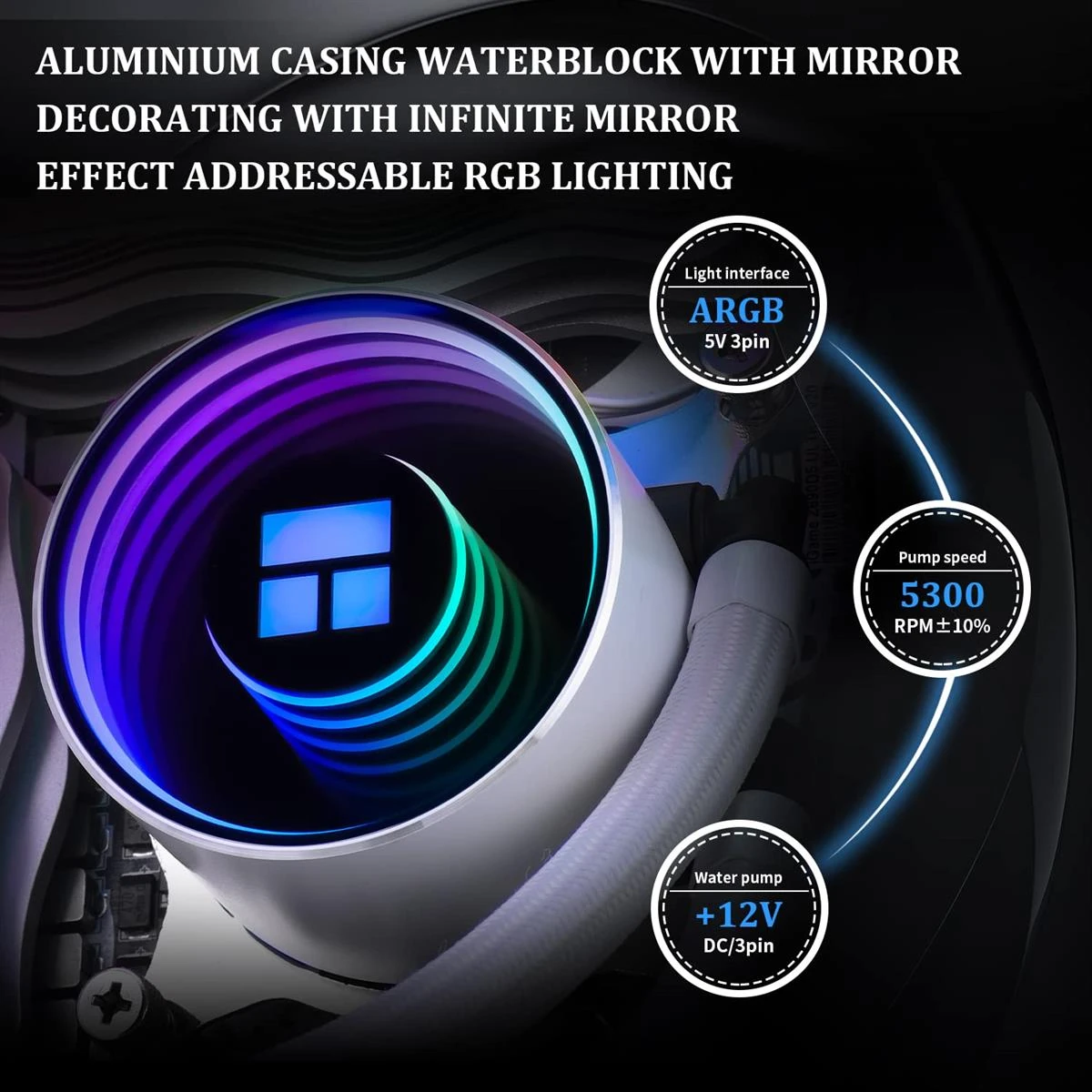 Thermalright Frozen Notte 240 White ARGB AIO 240mm Liquid CPU Cooler - Image 4