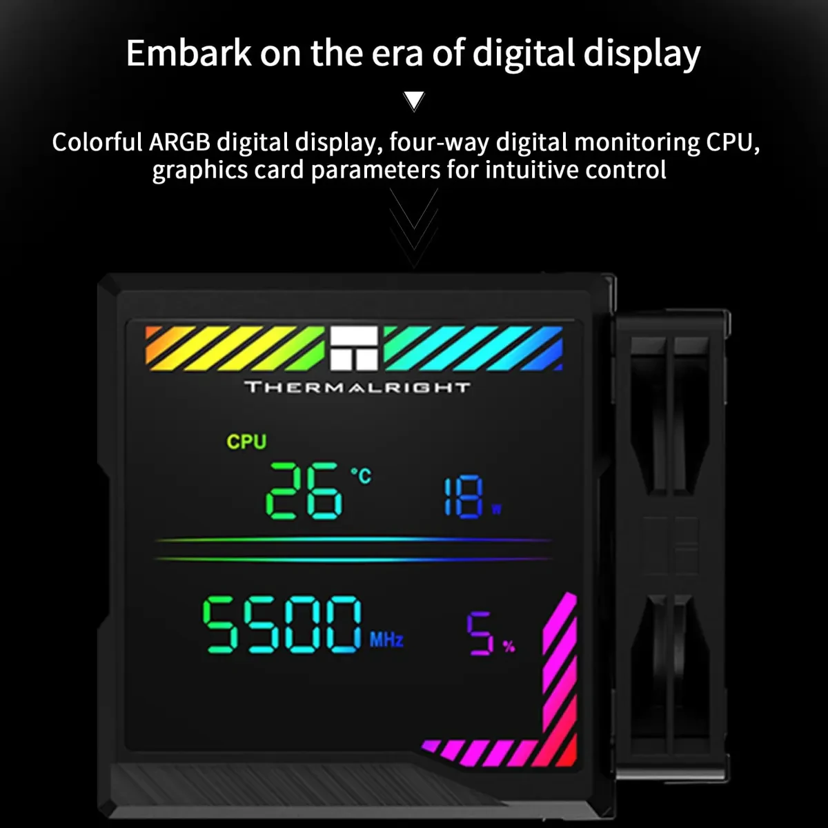 Thermalright Peerless Assassin 140 Digital Black CPU Cooler Air with 6 Heatpipes, Magnetic Display Board Top Cover, Heatsink CPU Cooler - Image 4