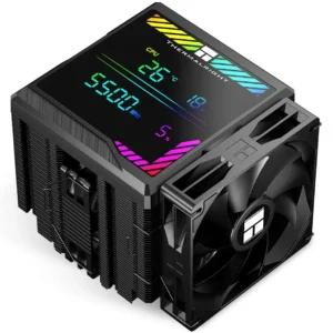 Thermalright Peerless Assassin 140 Digital Black CPU Cooler Air with 6 Heatpipes, Magnetic Display Board Top Cover, Heatsink CPU Cooler