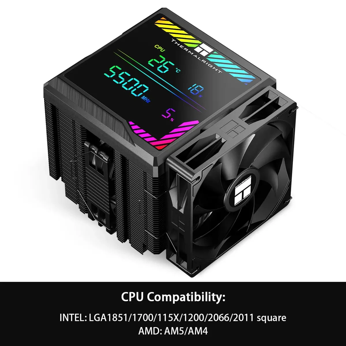 Thermalright Peerless Assassin 140 Digital Black CPU Cooler Air with 6 Heatpipes, Magnetic Display Board Top Cover, Heatsink CPU Cooler - Image 5