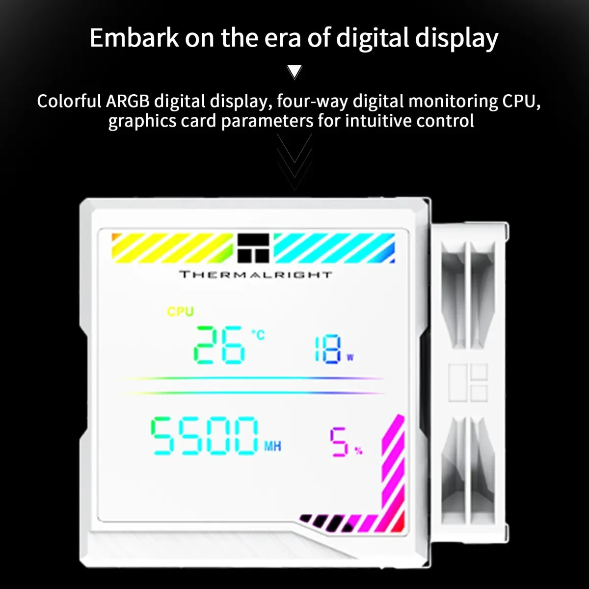 Thermalright Peerless Assassin 140 Digital White CPU Cooler Air with 6 Heatpipes, Magnetic Display Board Top Cover, Heatsink CPU Cooler - Image 3