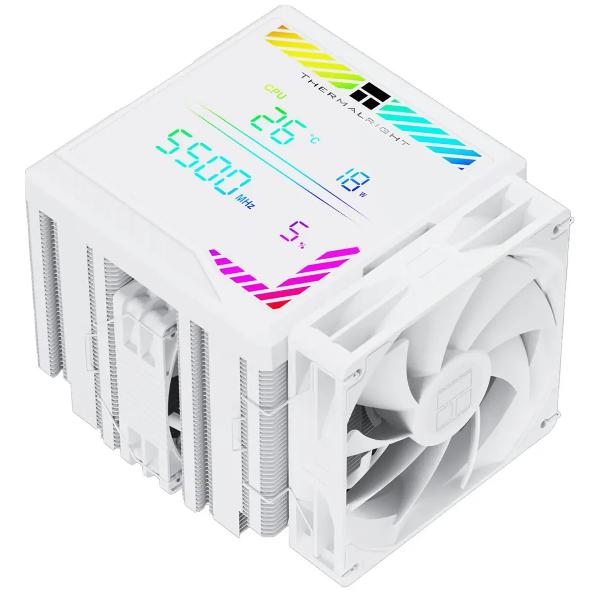 Thermalright Peerless Assassin 140 Digital White CPU Cooler Air with 6 Heatpipes, Magnetic Display Board Top Cover, Heatsink CPU Cooler