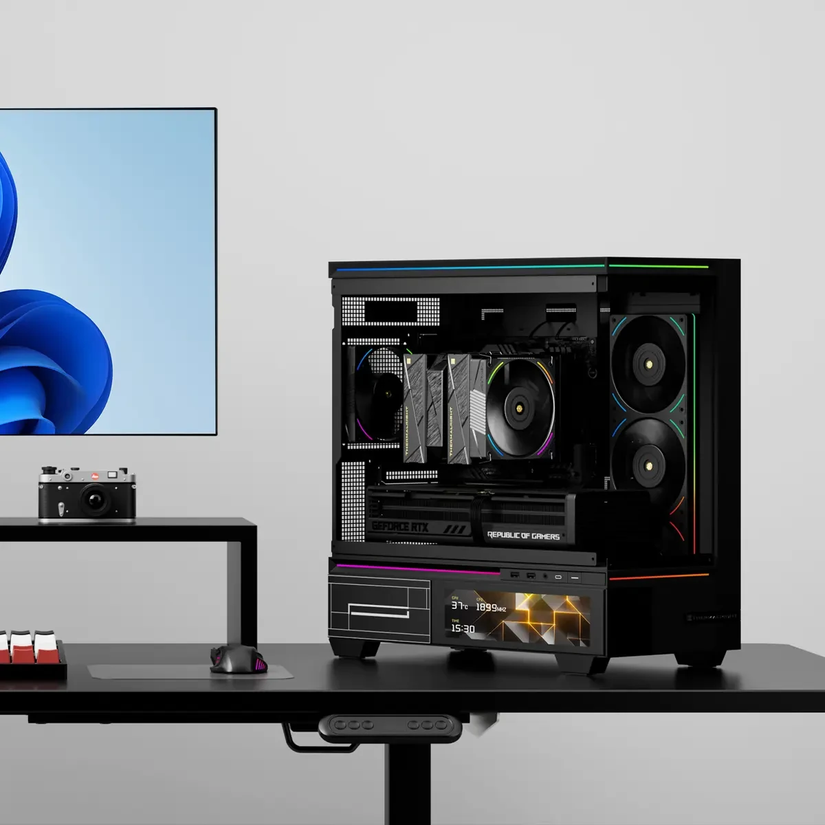 Thermalright Royal Pretor 130 Ultra Black CPU Air Cooler, Computer Double Towers Radiator, 6 Heat Pipes CPU Cooler, Dual PWM Fans, High Performance PC Cooling - Image 4