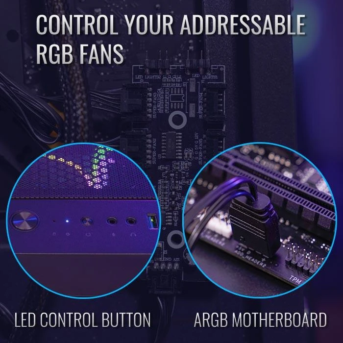 AeroCool NightHawk Duo ARGB Mid-Tower E-ATX Case - Image 4