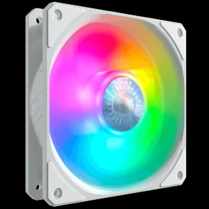 Cooler Master SickleFlow 120 ARGB White Edition Case & Cooling Fan - ARGB Motherboard Compatible, White Air Balance Blades, 62 CFM, 2.5 mmH2O, 8 to 27 dBA - ARGB