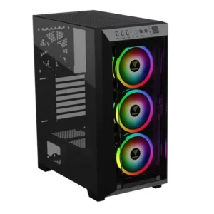 Gamdias Talos M1 Elite RGB Mid-Tower Chassis ATX Gaming PC Case with 3 ARGB Fan