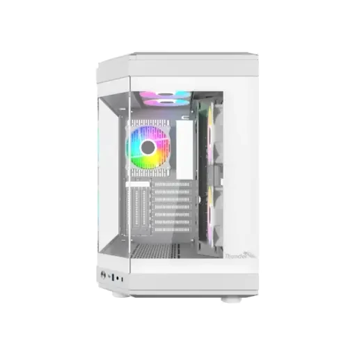 Thunder Carbon TGC-639W ATX Gaming Case - White - Image 2